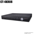 【CT-4KR08】H.265 4K解像度対応 AHD/HD-TVI/CVBS 8chデジタルレコーダー（HDD1～8TB選択）