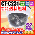 【CT-C231】 52万画素『3軸機構』ドーム型赤外線VFカメラ（f=2.8～10.5mm）