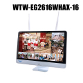 【WTW-EG2616WHAX-16】 IPカメラシリーズ用 大型16インチディスプレイ一体型ネットワークレコーダー 16chモデル（2～8TB選択）（代引不可・返品不可）