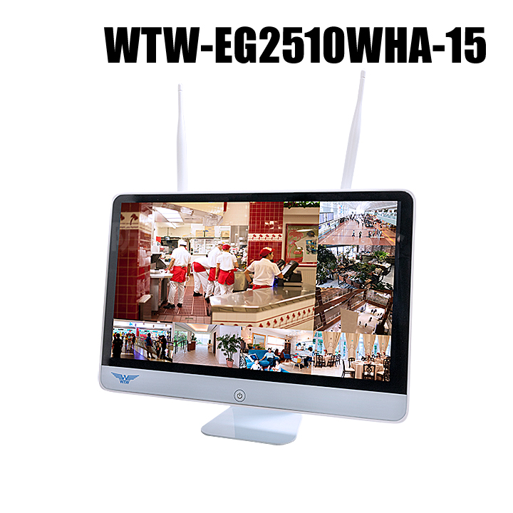 【WTW-EG2510WHA-15】 IPカメラシリーズ用 大型16インチモニタ一体型ネットワークレコーダー 10chモデル（2～8TB選択）（代引不可・返品不可）