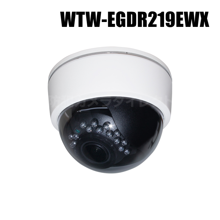 【WTW-EGDR219EWX】 EAGLEシリーズ 4K800万画素 機器間Wi-Fi対応 屋内仕様 赤外線ドームカメラ（代引不可・返品不可）