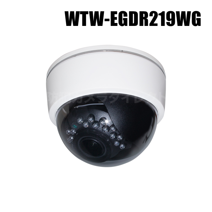 【WTW-EGDR219WG】 500万画素 機器間Wi-Fi対応IPネットワークシリーズ 屋内仕様 赤外線ドームカメラ（代引不可・返品不可）