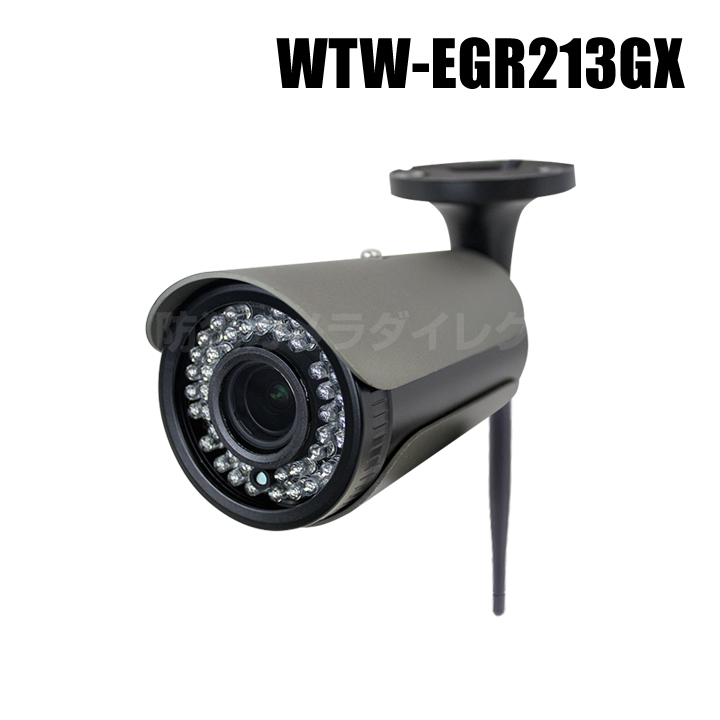 【WTW-EGR213GX】 500万画素 機器間Wi-Fi対応IPネットワークシリーズ 屋外仕様 赤外線カメラ（代引不可・返品不可）