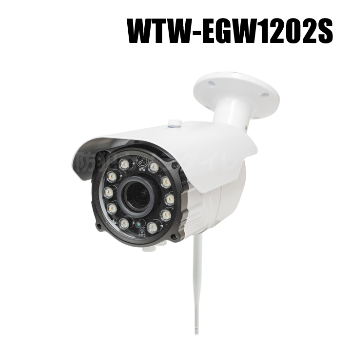 【WTW-EGW1202S】 300万画素 機器間Wi-Fi対応IPネットワークシリーズ 屋外仕様防犯灯カメラ（代引不可・返品不可）