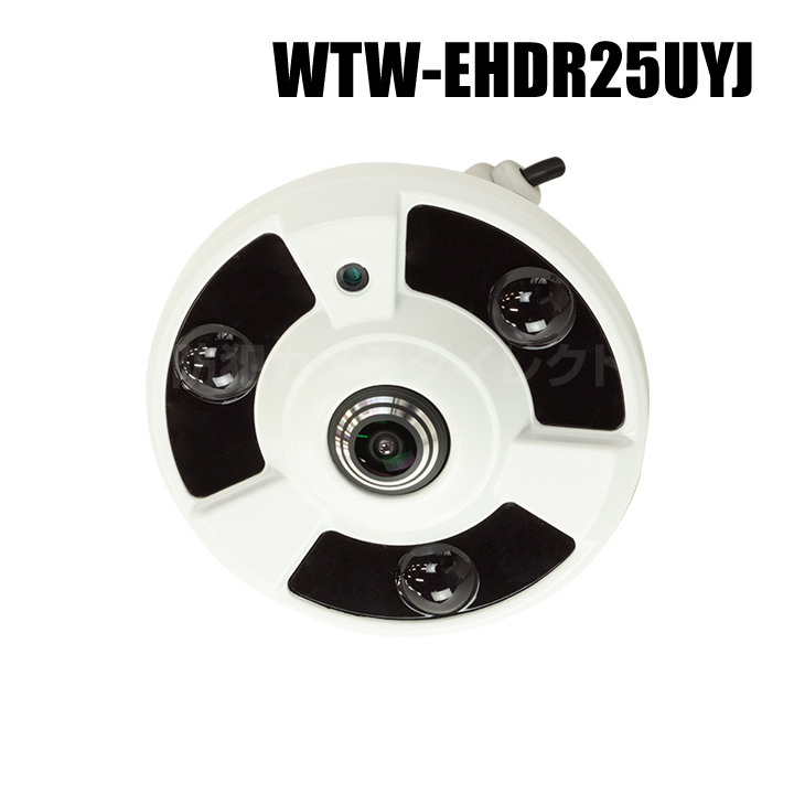 【WTW-EHDR25UYJ】 EX-SDI/HD-SDIマルチシリーズ 屋内仕様 赤外線ドーム パノラマカメラ （代引不可・返品不可）