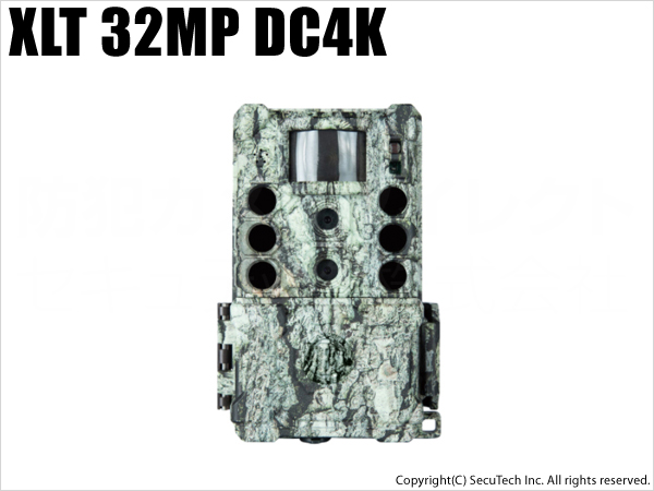 【トロフィーカムXLT 32MPノーグロウDC4K】乾電池対応　屋外センサー暗視カメラ SDカード自動録画（代引不可・返品不可）