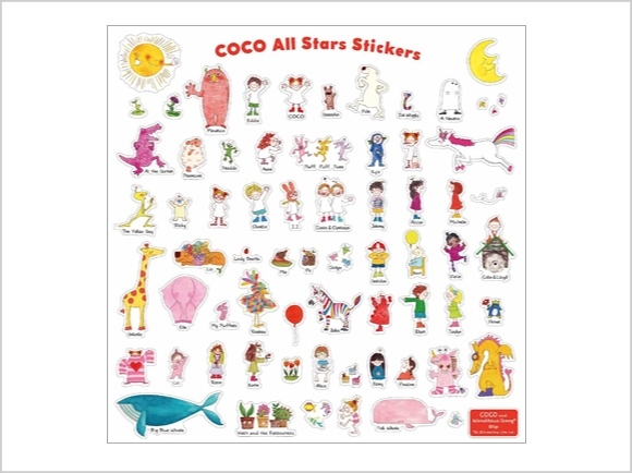 cocoちゃんオールスターズステッカー