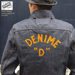 DENIME ドゥニーム "Lot 233 D" 3RD TYPE DENM JACKET DENIME "D" サードタイ プ デニム ジャケット チェーン刺繍 Gジャン ジージャン [アウター]