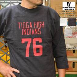 WAREHOUSE ウエアハウス "4063 TIOGA HIGH" 7分袖フットボールTee "4063 TIOGA HIGH" [L/STee]