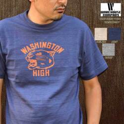 WAREHOUSE ウエアハウス "4601 WASHINGTON"" プリントS/STee [S/STee]
