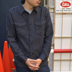 UES ウエス "501656" インディゴヘビーネルシャツ［L/Sシャツ］