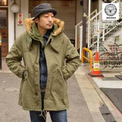 HOUSTON ヒューストン "5410" M-65 PARKA M-65 フィッシュテール パーカー モ ッズコート ミリタリーコート [アウター]