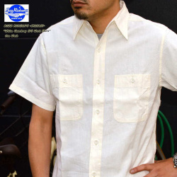 BUZZ RICKSON'S バズリクソンズ "BR35857" WHITE CHAMBRAY WORK SHIRT ホワイ トシャンブレー S/S ワークシャツ［S/Sシャツ］