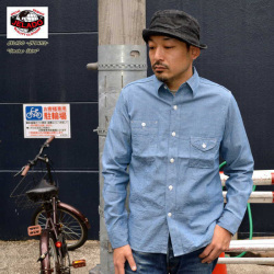 JELADO ジェラード "JP94112" Smoker Shirt Indigo Chambray スモーカー シャ ツ インディゴ シャンブレー [L/Sシャツ]