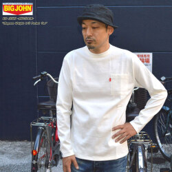 BIG JOHN ビッグジョン "MHTS06M" Magnum Weight L/S Pocket Tee マグナムウエ イト L/S ポケット Tee Tシャツ [L/STee]