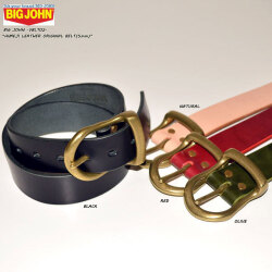 BIG JOHN ビッグジョン "VBLT02" HIMEJI LEATHER ORIGINAL BELT (5mm厚) 姫路レザーオリジナルベルト(5mm厚) [ベルト]