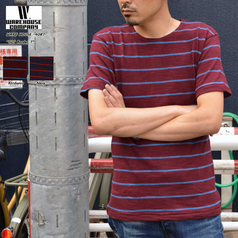 WAREHOUSE ウエアハウス "4087" 半袖ボーダーTee [S/STee]