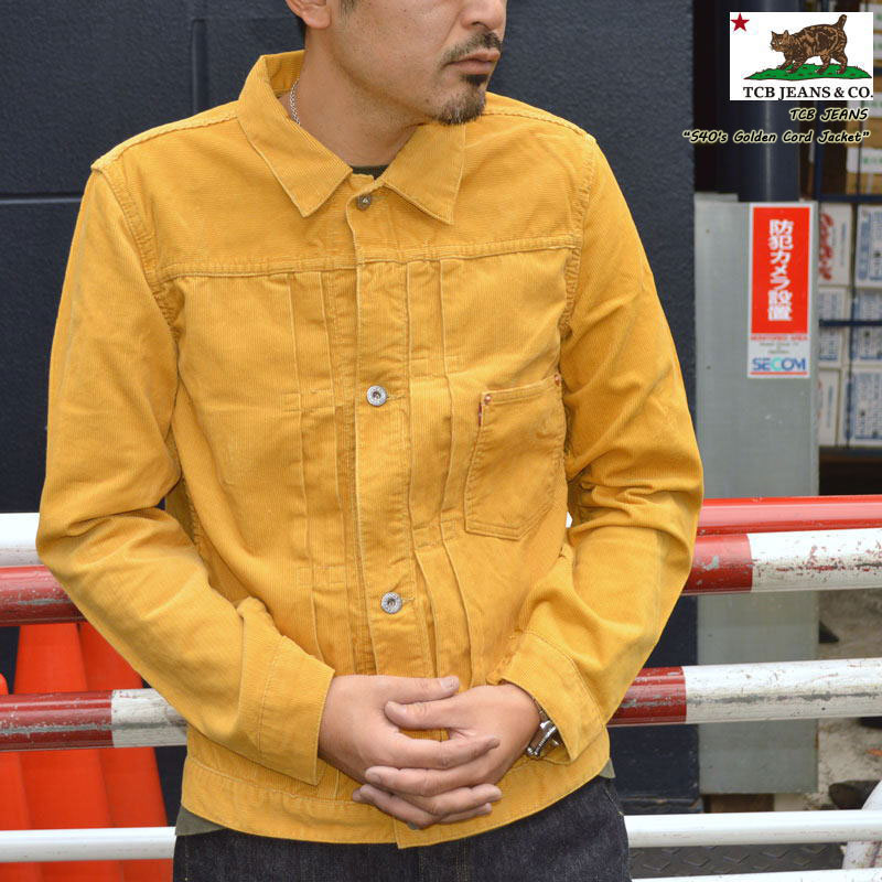 TCB jeans "S40's Golden Cord Jacket" 40's ゴールデン コーデュロイ ジャケ ット WW2 大戦モデル [アウター]