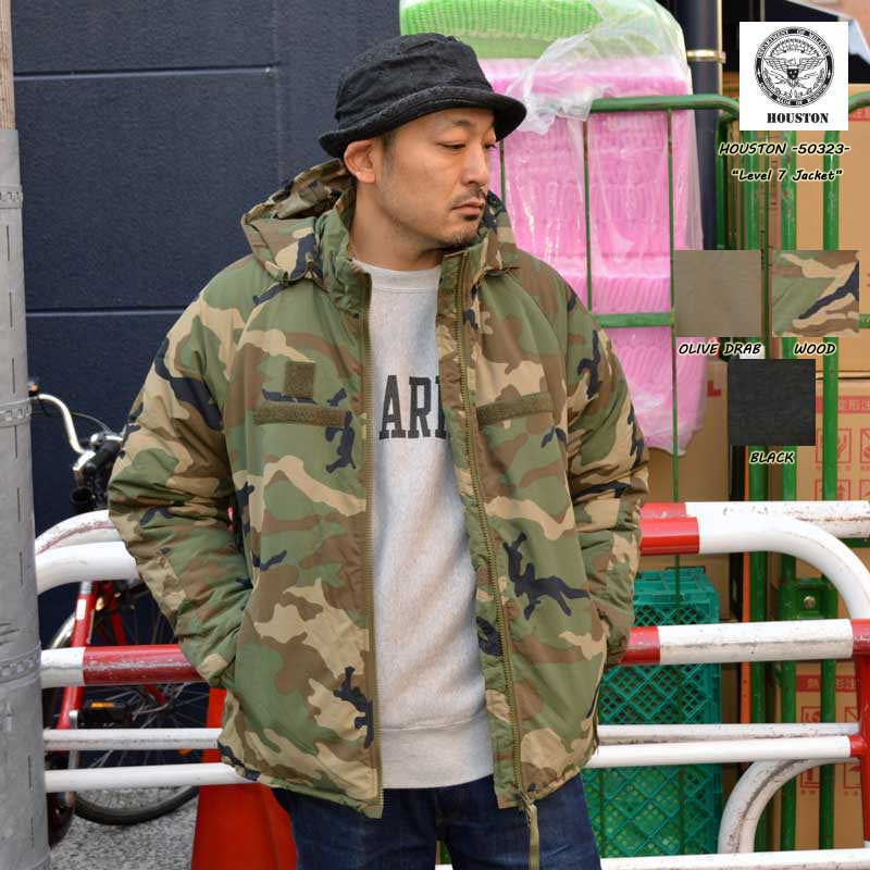 HOUSTON ヒューストン "50323" LEVEL7 JACKET レベル7 ジャケット シンサレー ト 3M 中綿 ミリタリー [アウター]