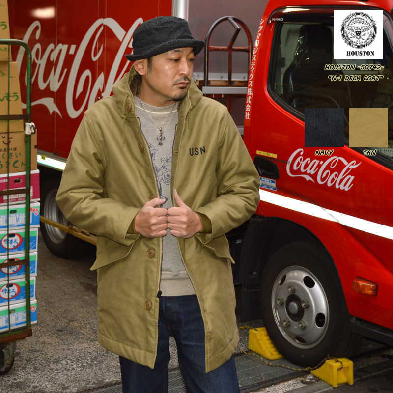 HOUSTON ヒューストン "50742" N-1 DECK COAT N-1 デッキ コート フード ミリ タリー [アウター]