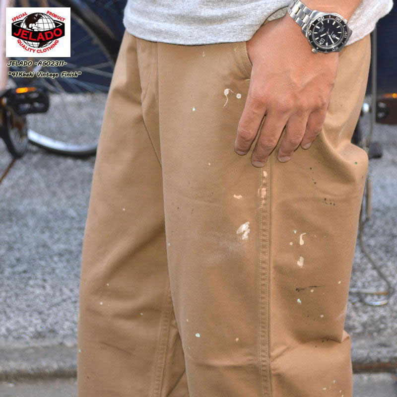 JELADO ジェラード AG02311 "41 Khaki Vintage Finish 41 カーキ ヴィンテージ フィニ ッシュ ラストリゾート チノクロス [OTHER PANTS]