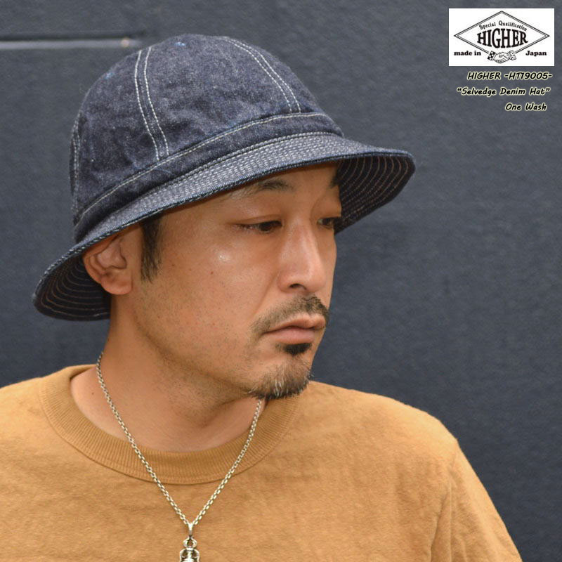 HIGHER ハイヤー "HT19005" SELVEDGE DENIM HAT セルビッチ デニム ハット [帽 子]
