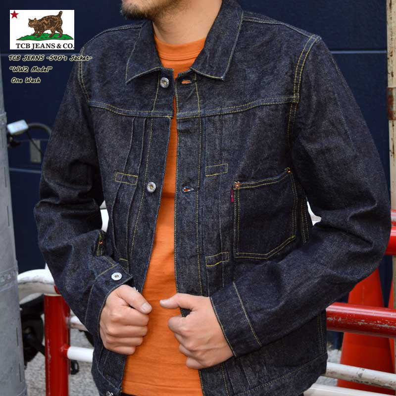 TCB jeans "S40's JK" 14oz 40'sデニムジャケット WW2 大戦モデル Gジャン [アウター]