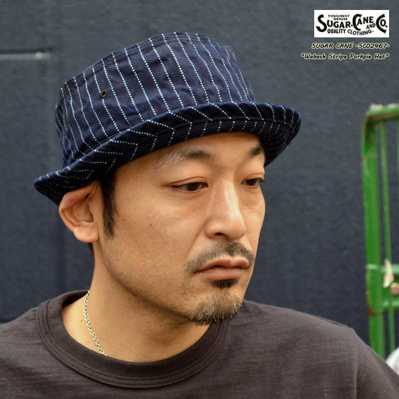 東洋エンタープライズ SUGAR CANE シュガーケーン "SC02467" ウォバッシュスト ライプポークパイハット [小物][帽子]