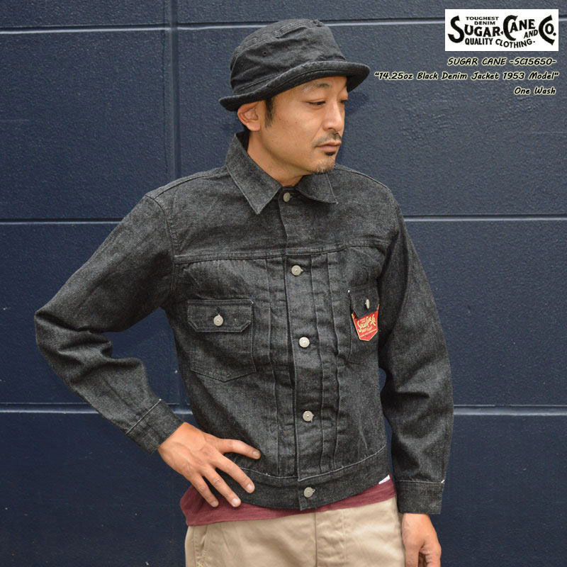 SUGAR CANE シュガーケーン "SC15650" 14.25oz BLACK DENIM JACKET 1953 MODEL ブラックデニム ジャケット 1953モデル 2ndタイプ デニムジャケット [アウター]