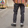 MOMOTARO JEANS 桃太郎ジーンズ、"0105SP"、特濃インディゴ出陣15.7oz スリムテーパード [タイトストレート][へヴィーオンス][ヴィンテージ系色落ち]