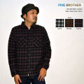 FIVE BROTHER ファイブブラザー "152100" ライトフランネルワークシャツ ネルシャツ オンブレシャツ チェック ［L/Sシャツ］