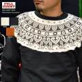 FULLCOUNT フルカウント "3764" Tribal Pattern Sweatshirts トライバル雪柄ク ルーネックスウェット [スウェット]