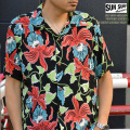 SUN SURF サンサーフ "SS39217" レーヨンハワイアンシャツ "CATTLEYA ORCHID" アロハ S/Sシャツ 半袖 ［S/Sシャツ］