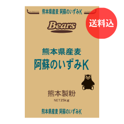 《熊本県産チクゴイズミ　うどん用粉》　阿蘇のいずみK　25ｋｇ　【送料込】　