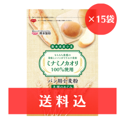 【送料込】 《熊本県産小麦 パン用粉》　九州のめぐみ 600g×15袋　