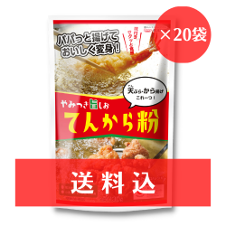 【送料込】《特定原材料等28品目不使用》 てんから粉（やみつき旨しお味） 130g×20袋