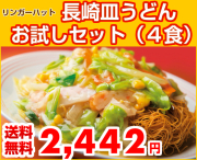 《送料無料》 長崎皿うどんお試しセット（４食） 【他商品との同梱不可】