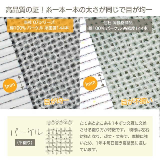 デイリーコレクション マットレスカバー 07シリーズ ボックス