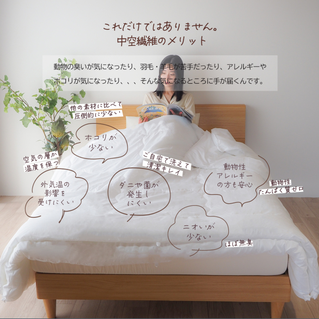 2枚合わせ 掛布団 シングル セミダブル ダブル 抗菌防臭加工 洗える