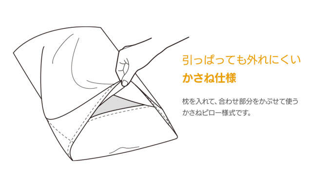 マイクロファイバー ピローケース 43×63cm pc00 キナリ グレー