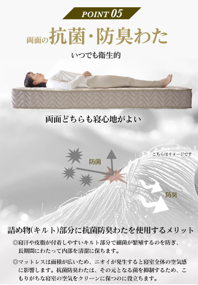 マットレス ポケットコイル 60スモールシングル または 70スモール