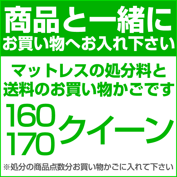 【クイーン】マットレスの処分料と送料の合計：23100円（税抜）