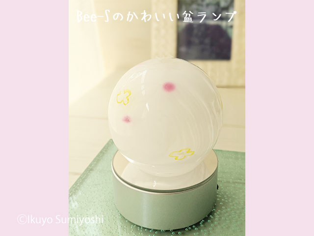 盆提灯　盆ランプ　ガラス　かわいい仏具　仏具小物　水子供養　グリーフケア 新盆
