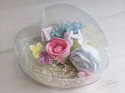 コットンフラワー　プリザーブドフラワー　アソート　みおくりの花　手向ける花　赤ちゃん葬儀　かわいい葬儀