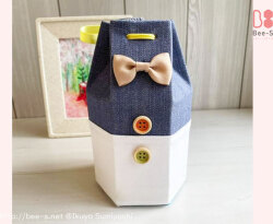 かわいい骨壺カバー　手作り　オーダー　赤ちゃん　子ども　男の子　骨覆い　骨箱