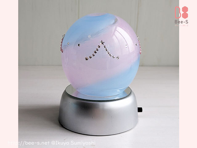 ガラスの盆提　盆提灯　新盆　盆飾り　盆ランプ