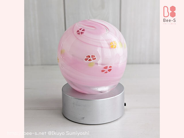 盆ランプ　盆提灯　新盆　お盆　飾り　かわいい　おしゃれ　ガラス　仏具小物