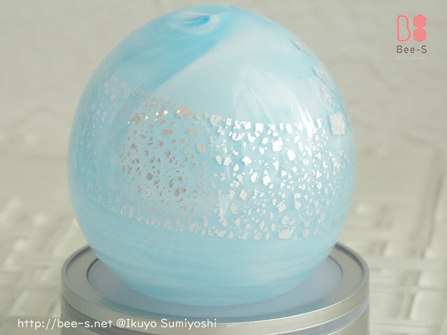 手元供養　かわいいガラスの盆飾り　水子供養　銀箔　ガラス　子ども用　盆提灯