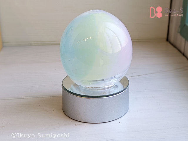 盆ランプ　かわいい　盆提灯　ガラスの提灯　ランプ　お盆飾り