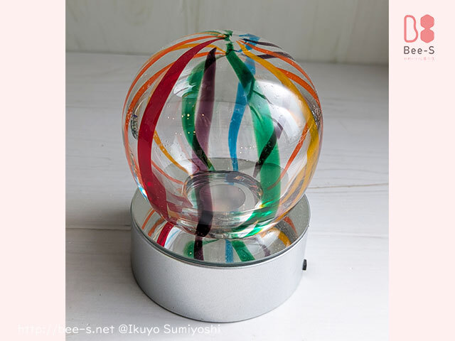 盆ランプ　盆提灯　盆飾り　かわいい　おしゃれ　ガラス